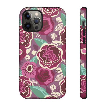 Tea Rose Burgundy iPhone Tough Case