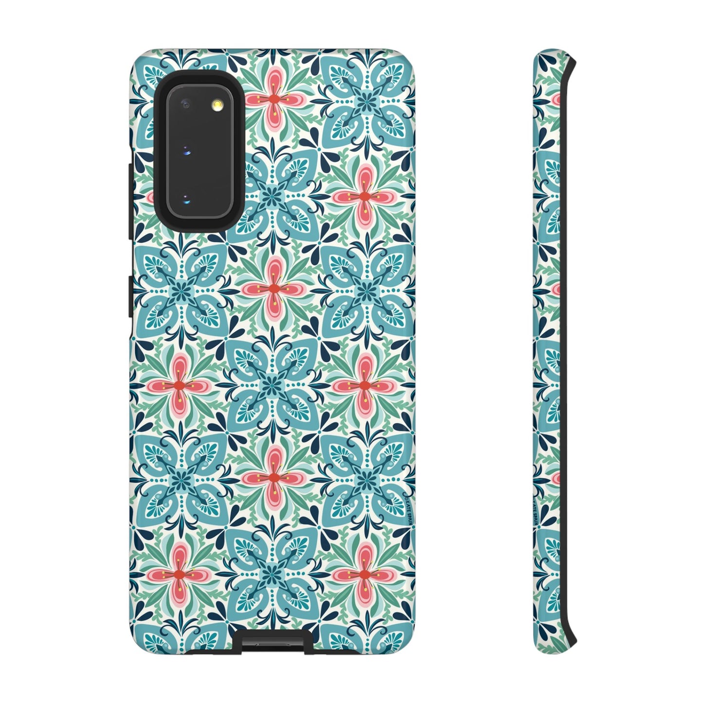 Stonecrop Samsung Case - Floral Tile Geometric Pattern