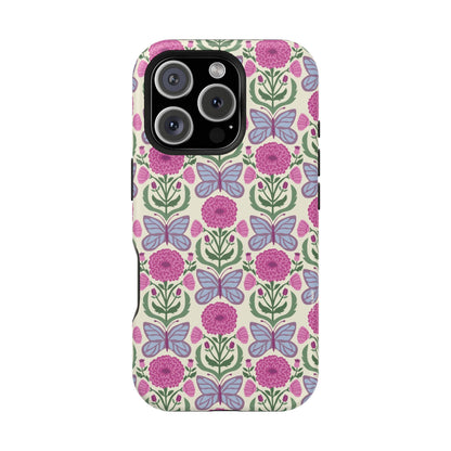 Butterfly MagSafe iPhone Case - Elegant Nature Art