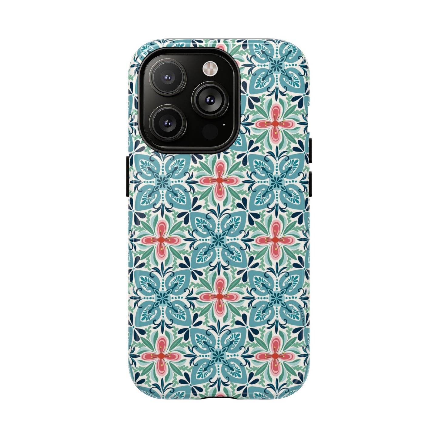 Stonecrop MagSafe iPhone Case - Floral Tile Geometric Pattern