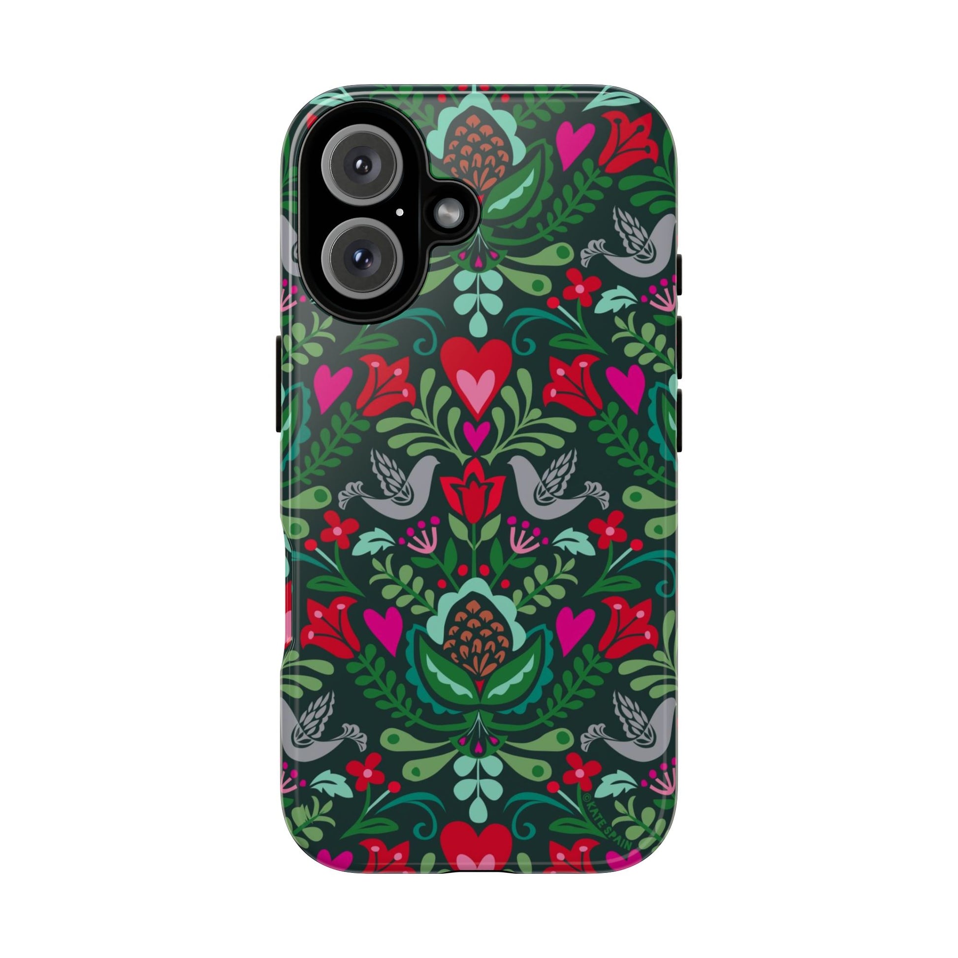Rosemaling iPhone Tough Case iPhone 16 Glossy