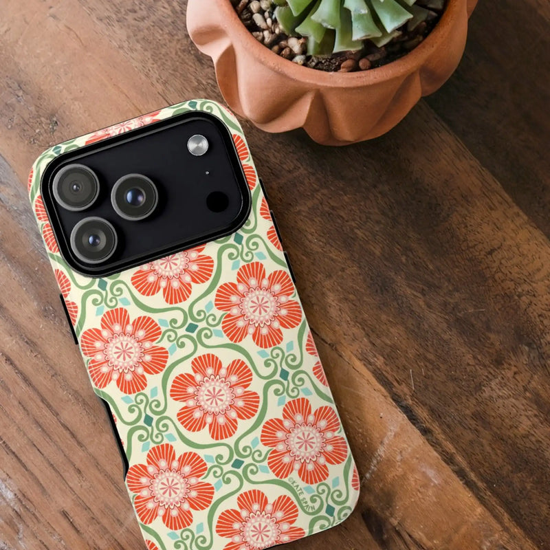 Barcelona Flowers MagSafe iPhone Case lifestyle