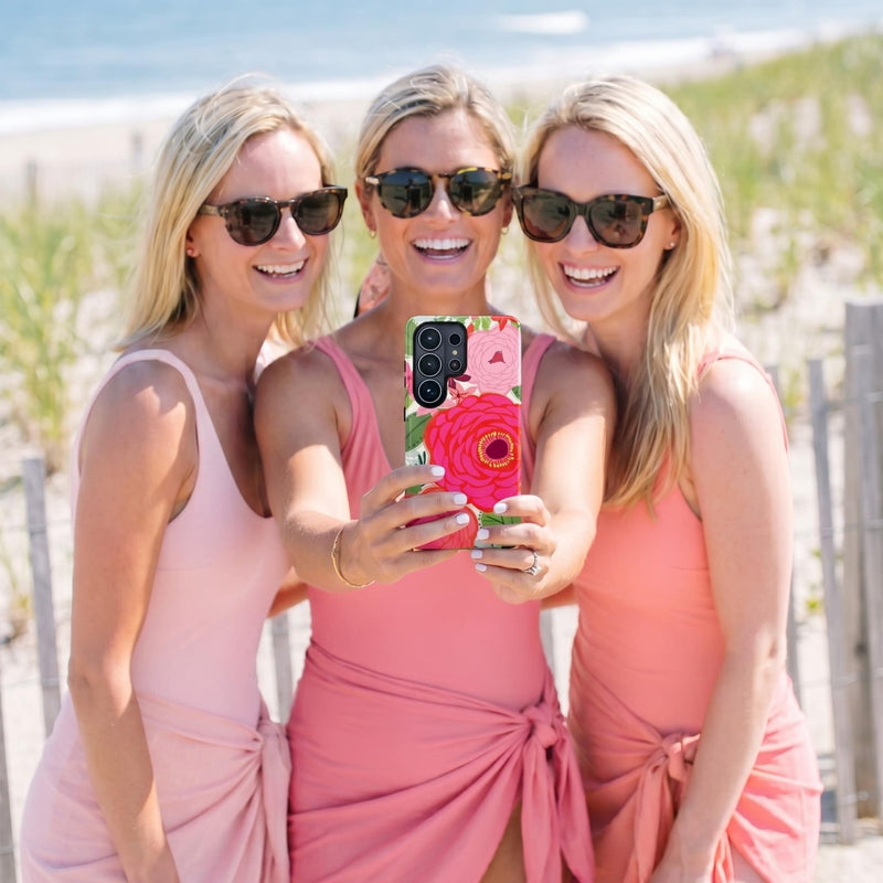 Bloomerie Fuchsia Samsung Case lifestyle