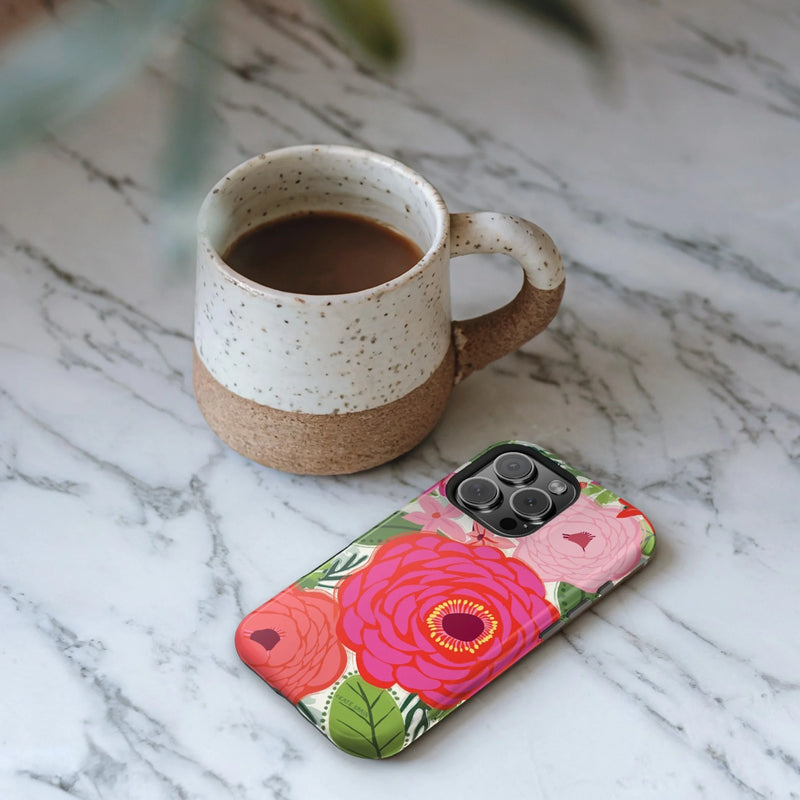 Bloomerie Fuchsia iPhone Case lifestyle