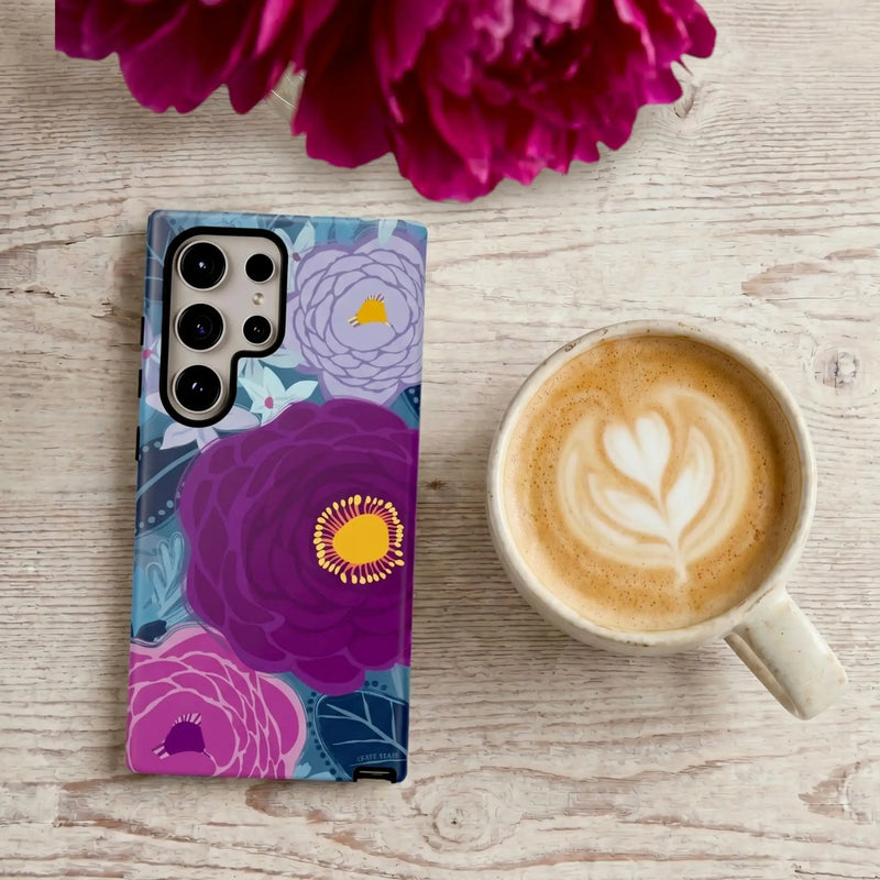 Bloomerie Violet Samsung Case lifestyle