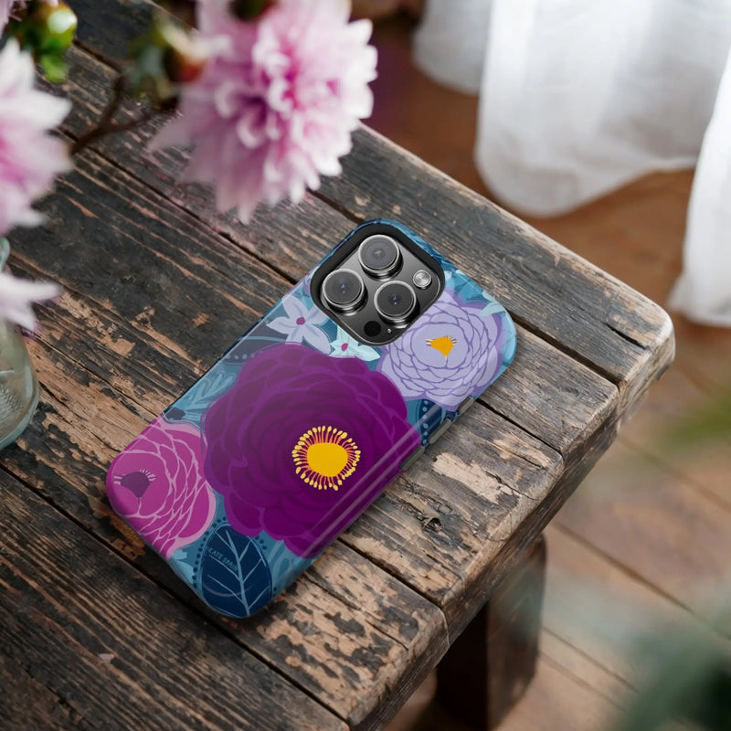 Bloomerie Violet iPhone Case lifestyle