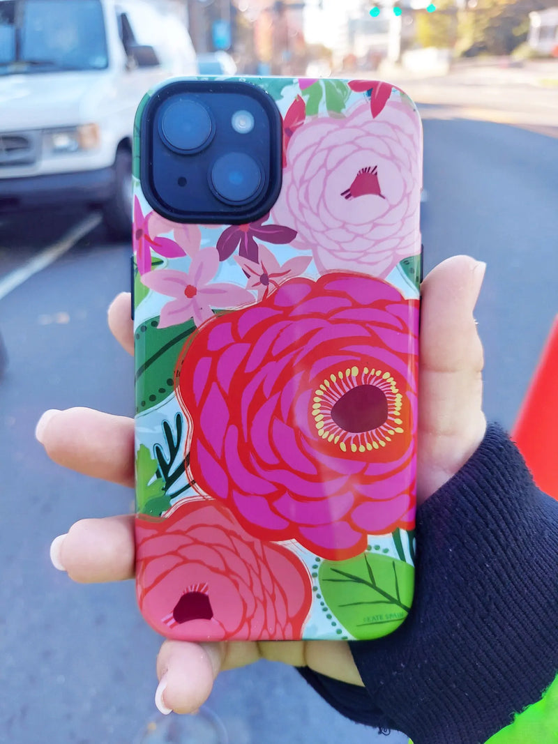 Bloomerie Fuchsia iPhone Case lifestyle