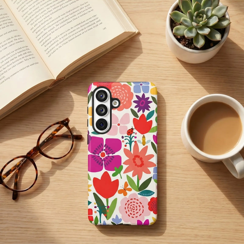 Happy Blooms Samsung Case lifestyle