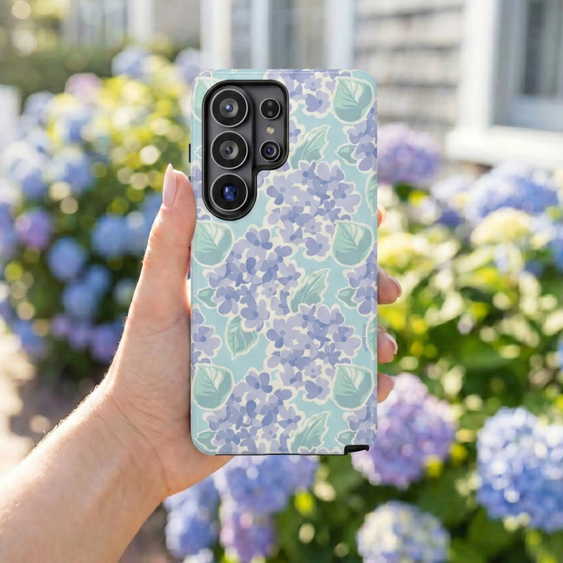 Nantucket Hydrangea Samsung Case lifestyle