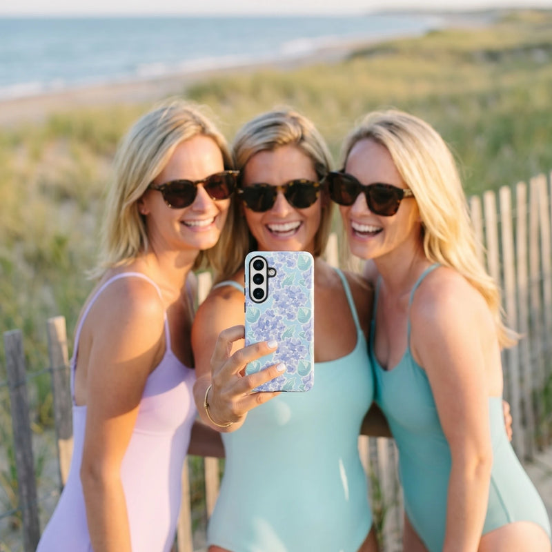 Nantucket Hydrangea Samsung Case lifestyle