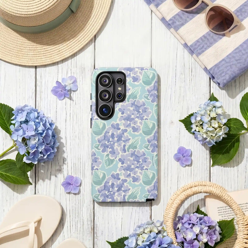 Nantucket Hydrangea Samsung Case lifestyle