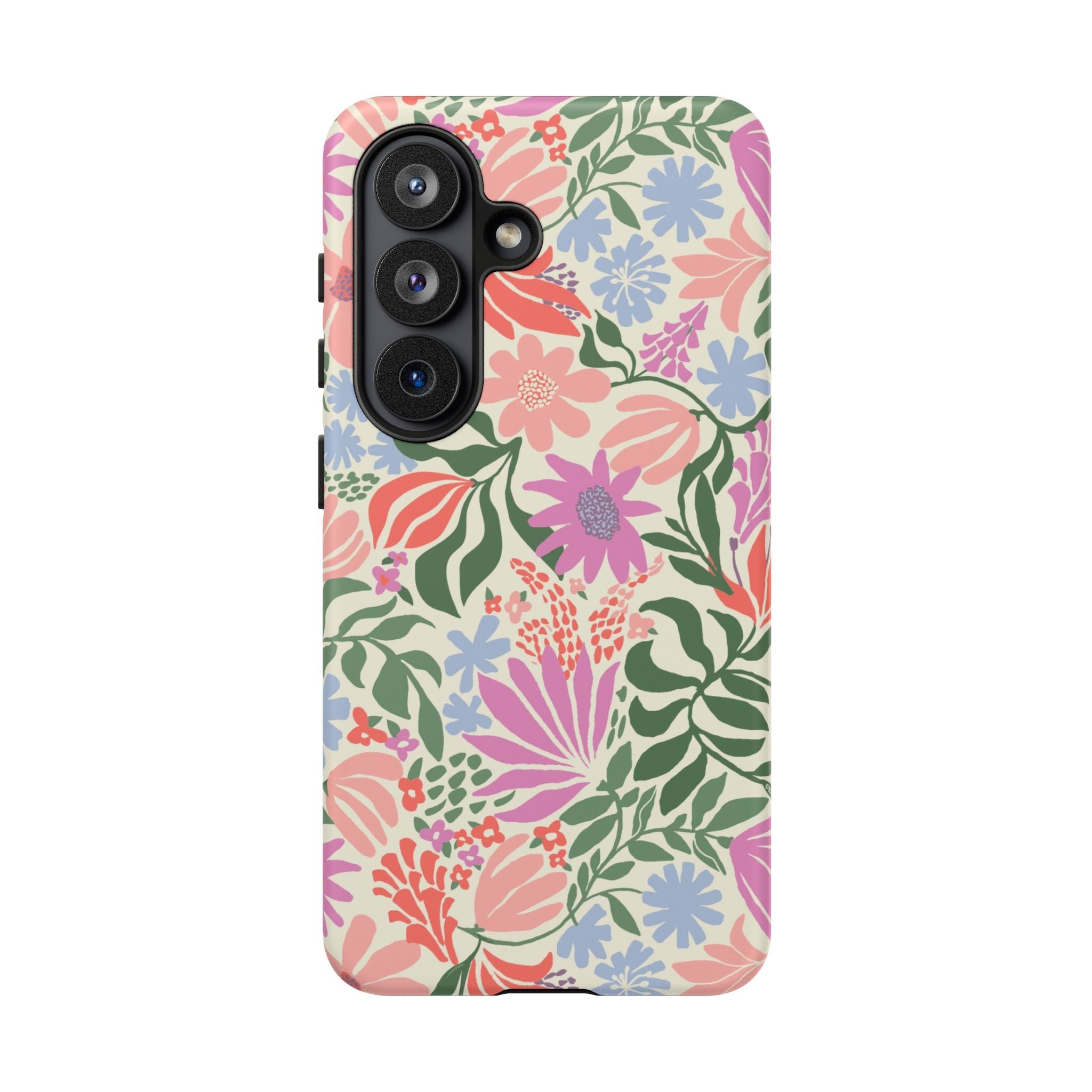 Luxury Botanica Pastel Samsung Galaxy S26 Case – Matte | blush, lavender, sage pastel botanical wildflower print