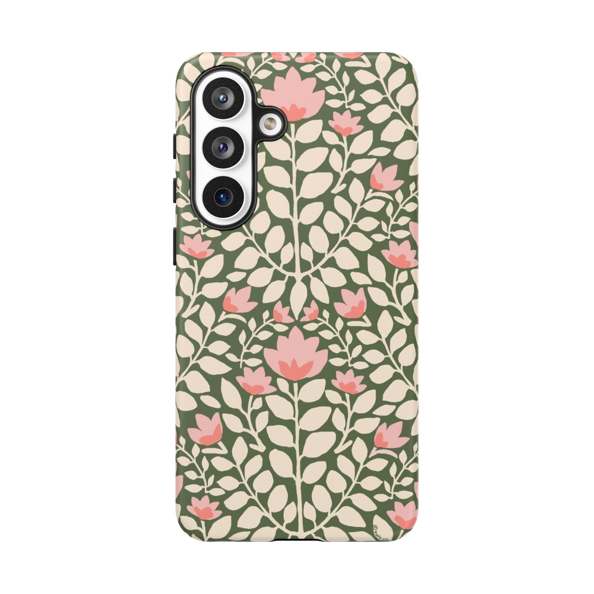 Wild Vines Samsung Galaxy S26 Plus Case – Matte | green, cream, blush botanical vine floral print