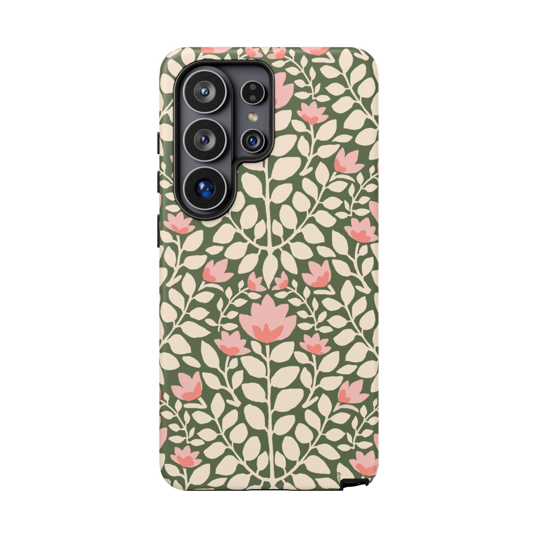 Wild Vines Samsung Galaxy S26 Ultra Case – Matte | green, cream, blush botanical vine floral print
