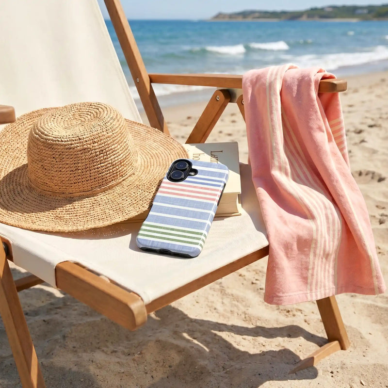 Cabana Stripe Pastel iPhone Case lifestyle