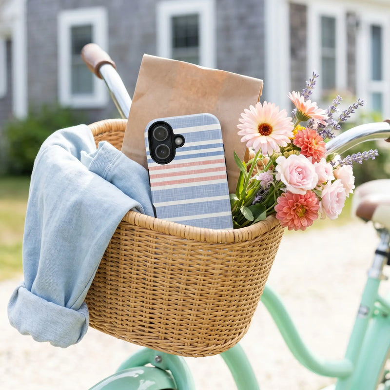 Cabana Stripe Pastel iPhone Case lifestyle