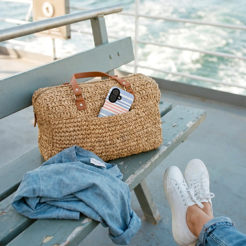 Cabana Stripe Pastel iPhone Case lifestyle