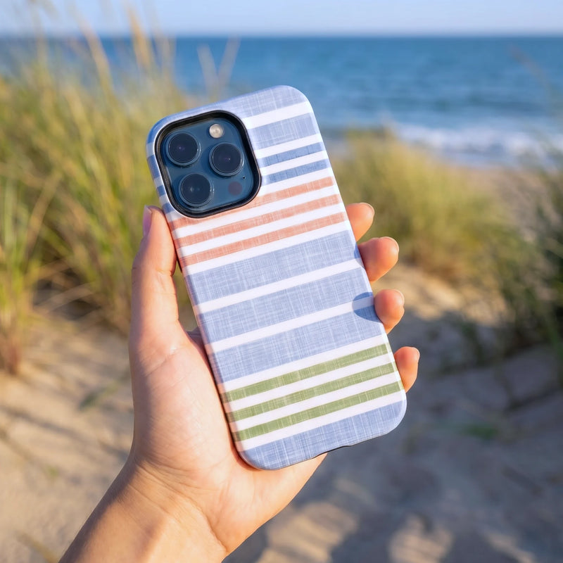 Cabana Stripe Pastel iPhone Case lifestyle