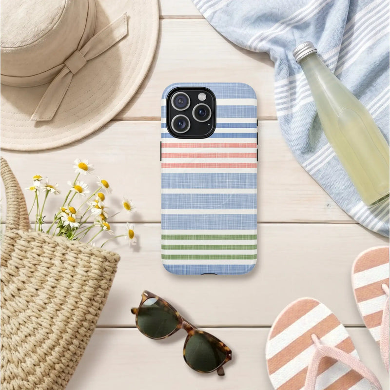 Cabana Stripe Pastel iPhone Case lifestyle