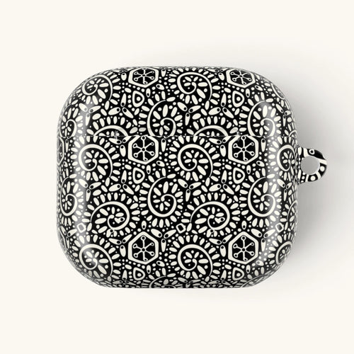 Canto Swirls Black AirPods Case