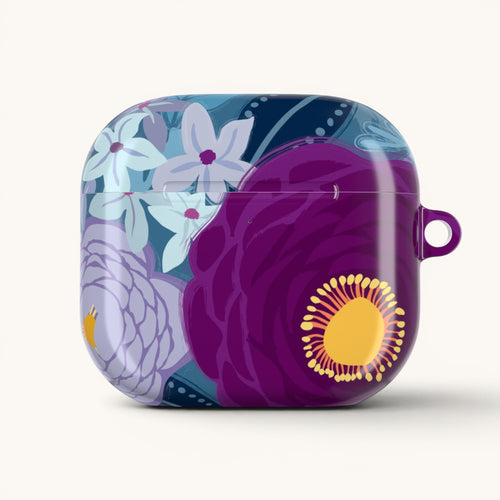 Bloomerie Floral Violet AirPods Case