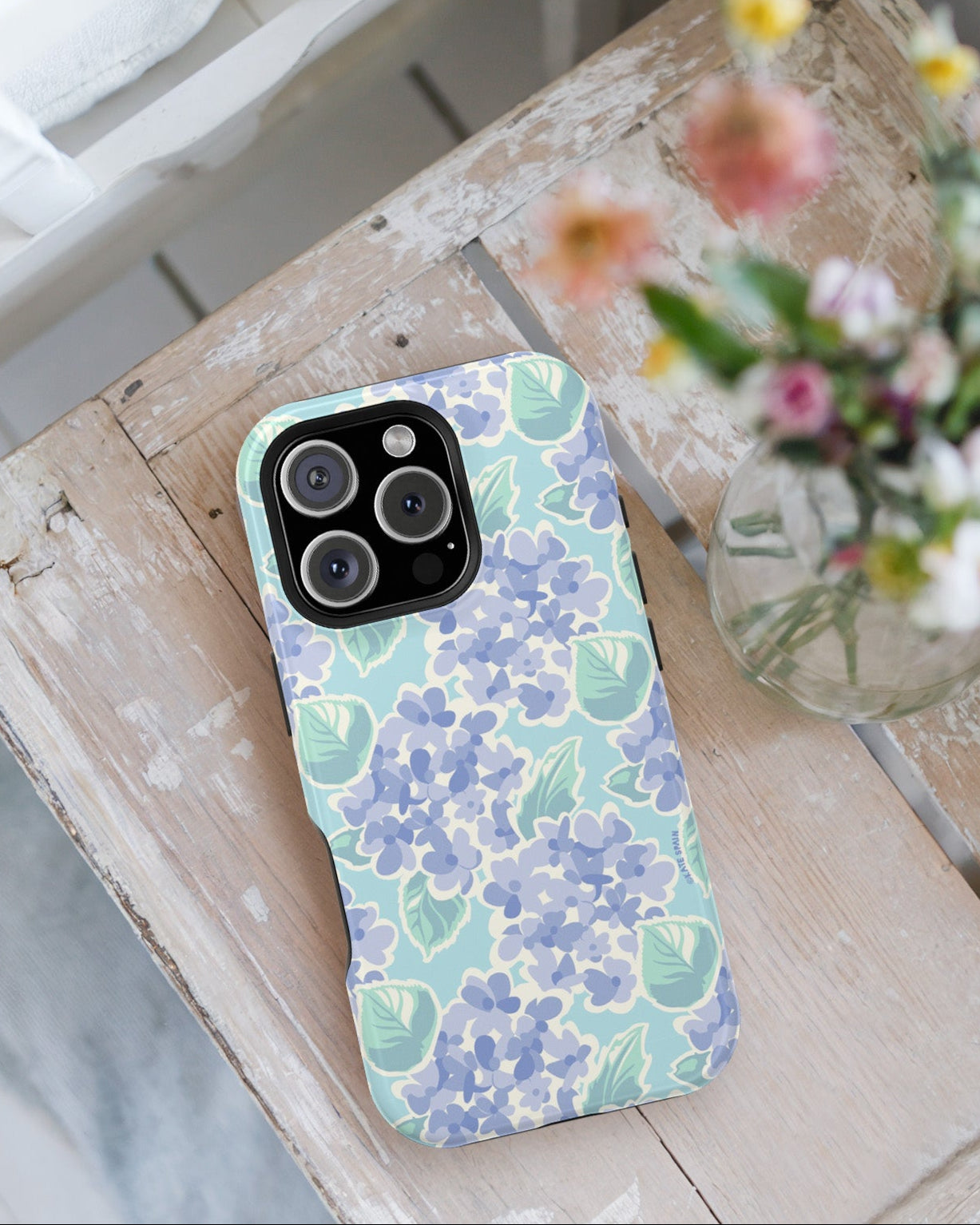 Nantucket Hydrangea iPhone Tough Case
