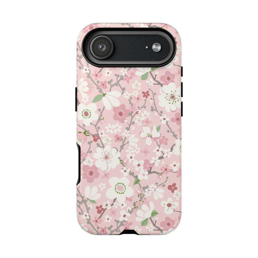 Pink Cherry Blossom iPhone Case