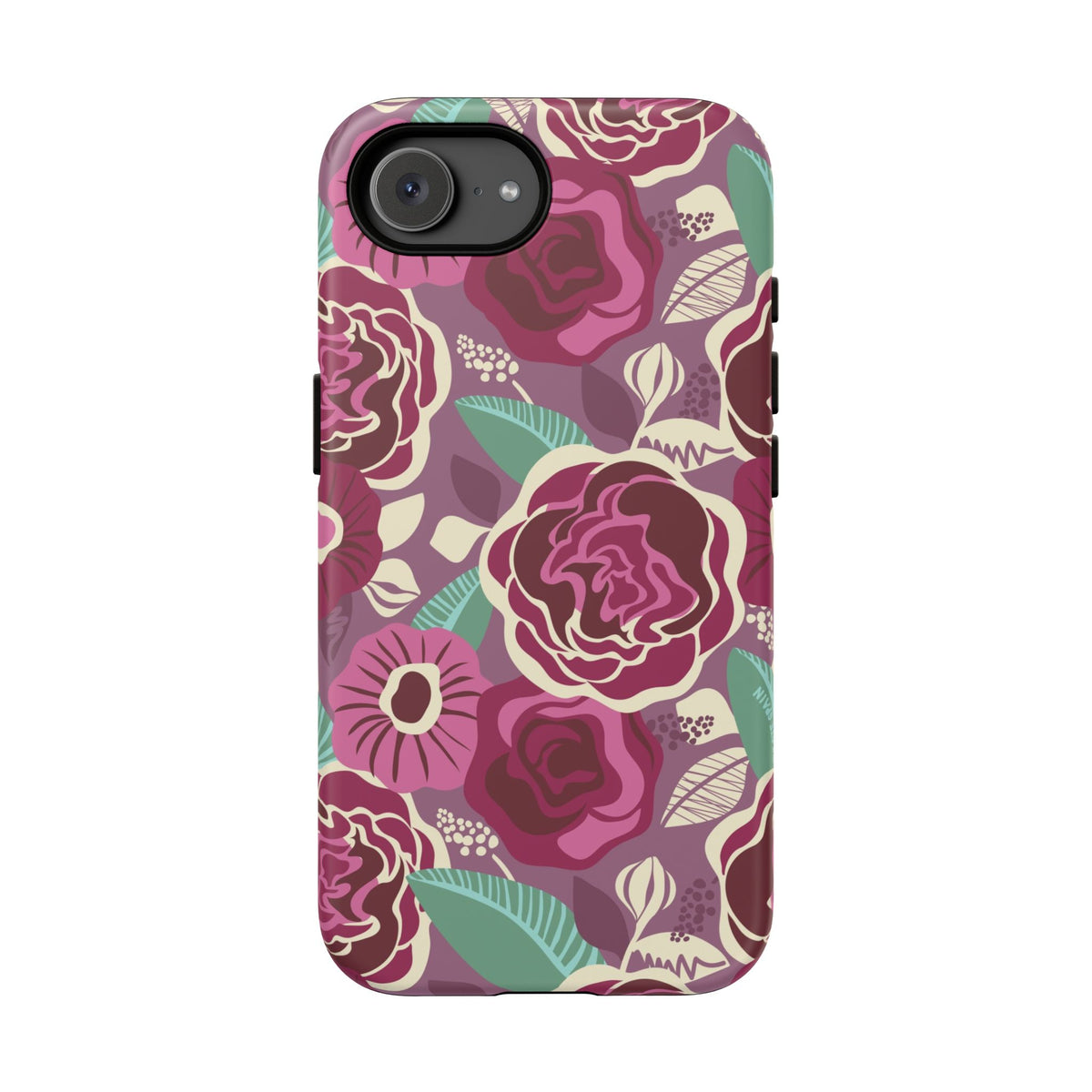Tea Rose Burgundy iPhone Case