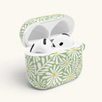 Montauk Daisy Meadow Green AirPods Case