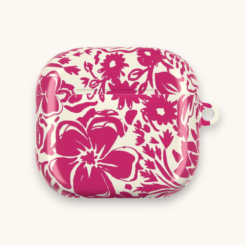 Rhapsody Floral Bright Pink AirPods Case