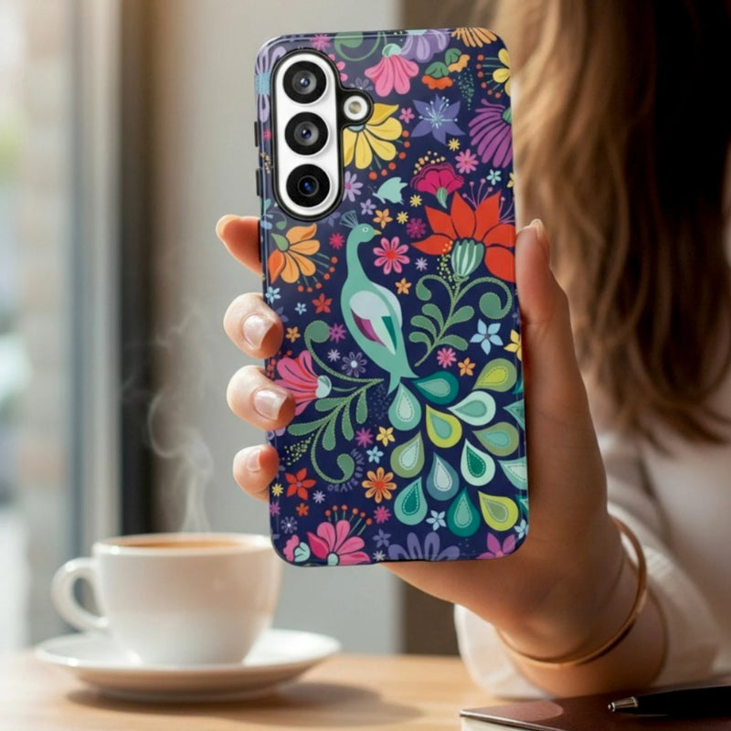 Peacock Sanctuary Samsung Case lifestyle