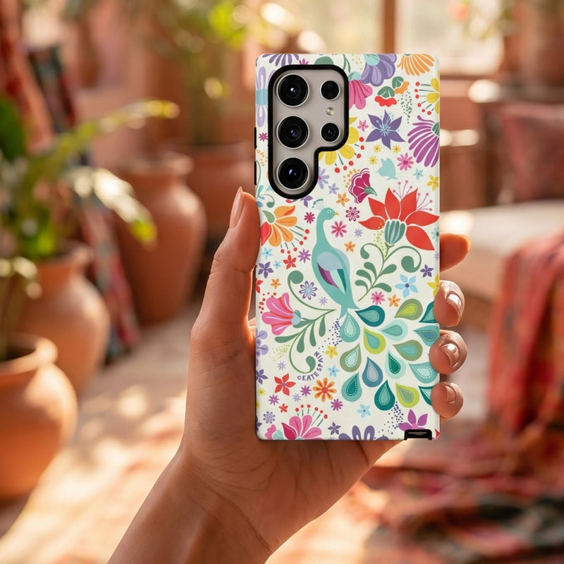 Peacock Sanctuary Samsung Case lifestyle