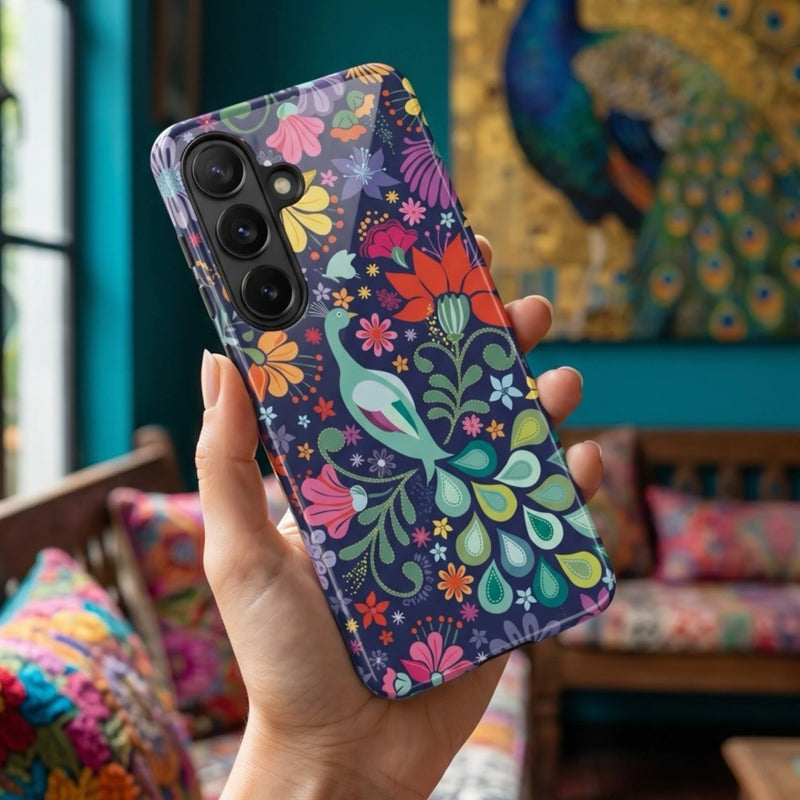 Peacock Sanctuary Samsung Case lifestyle
