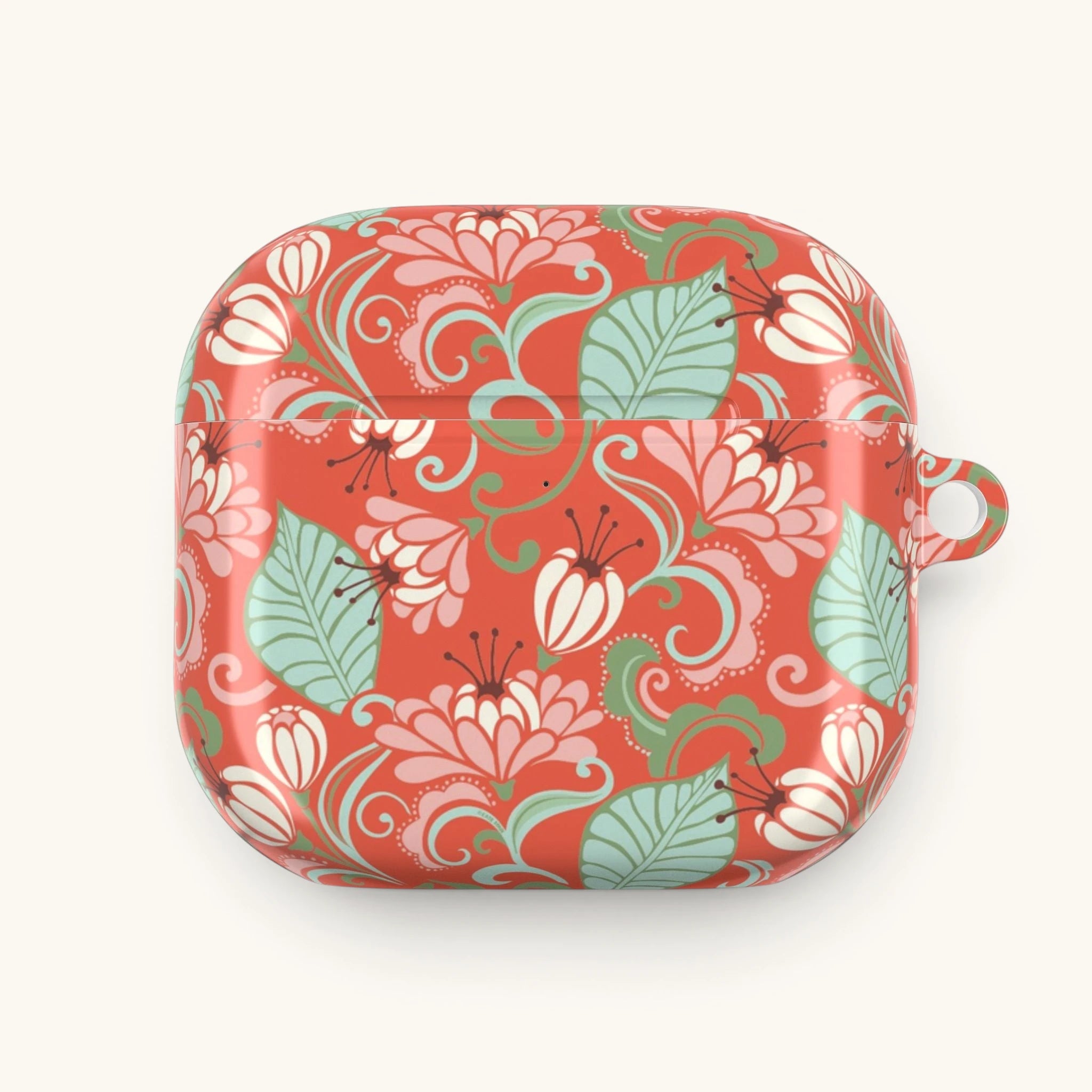 Floral patterned case on a white background