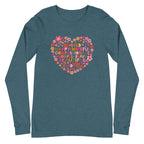 Be You Long Sleeve T-Shirt Heather Deep Teal