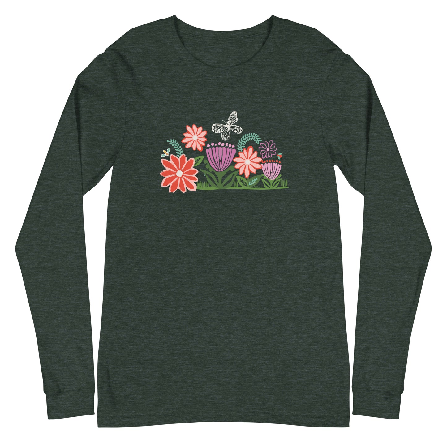 Bloom Long Sleeve T-Shirt Heather Forest