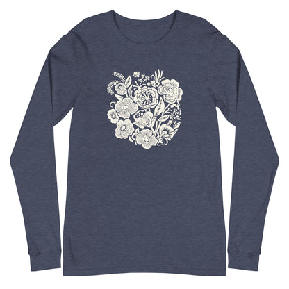 Meadowsweet Long Sleeve T-Shirt Heather Navy