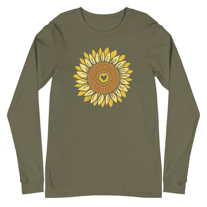 Sunflower Long Sleeve T-Shirt Olive Green
