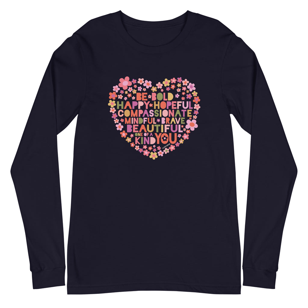 Be You Long Sleeve T-Shirt Navy
