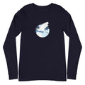 Fly Great Egret Long Sleeve T-Shirt Navy