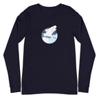 Fly Great Egret Long Sleeve T-Shirt Navy
