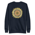 Sunflowers in My Heart Crewneck Sweatshirt Navy