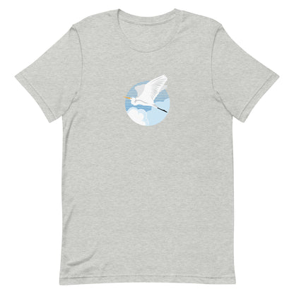Fly Great Egret T-Shirt Athletic Heather