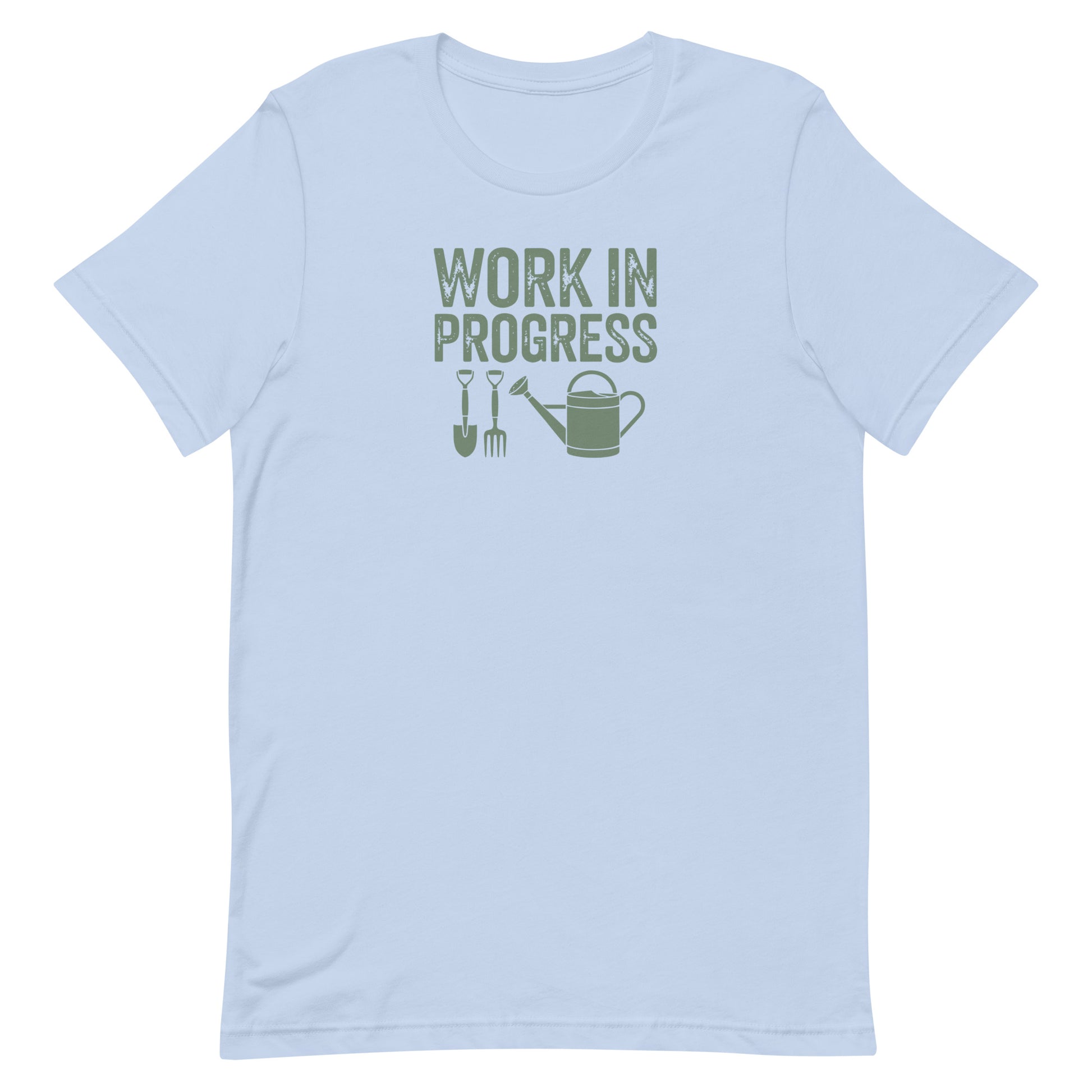Work In Progress Gardening T-shirt Baby Blue
