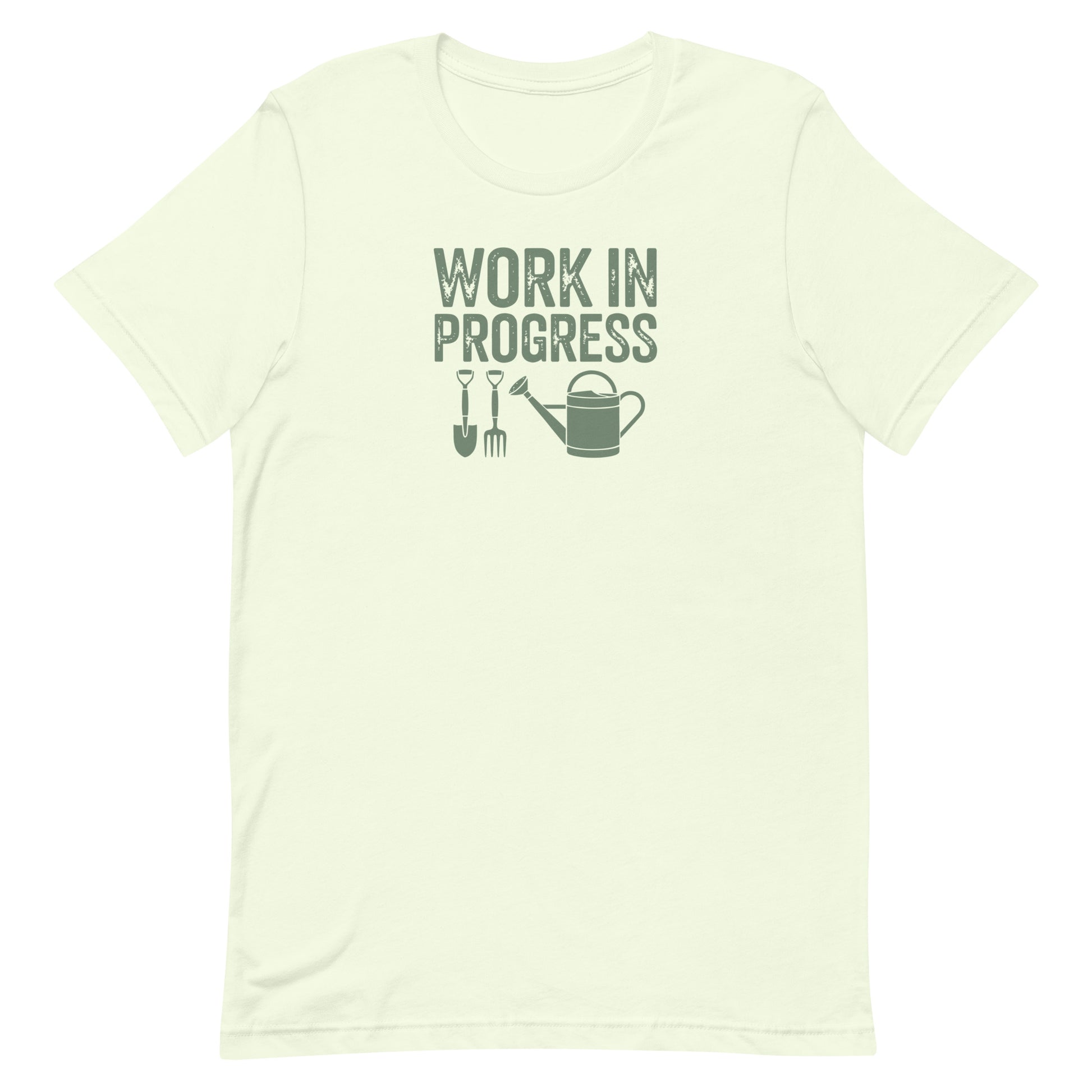 Work In Progress Gardening T-shirt Citron