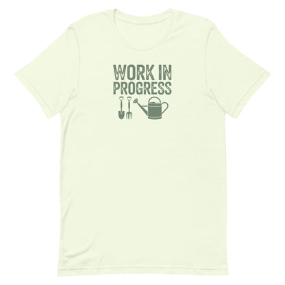 Work In Progress Gardening T-shirt Citron