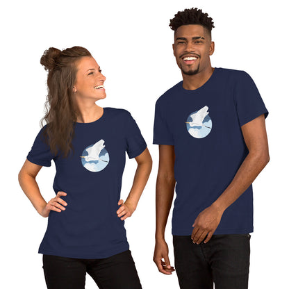 Fly Great Egret T-Shirt
