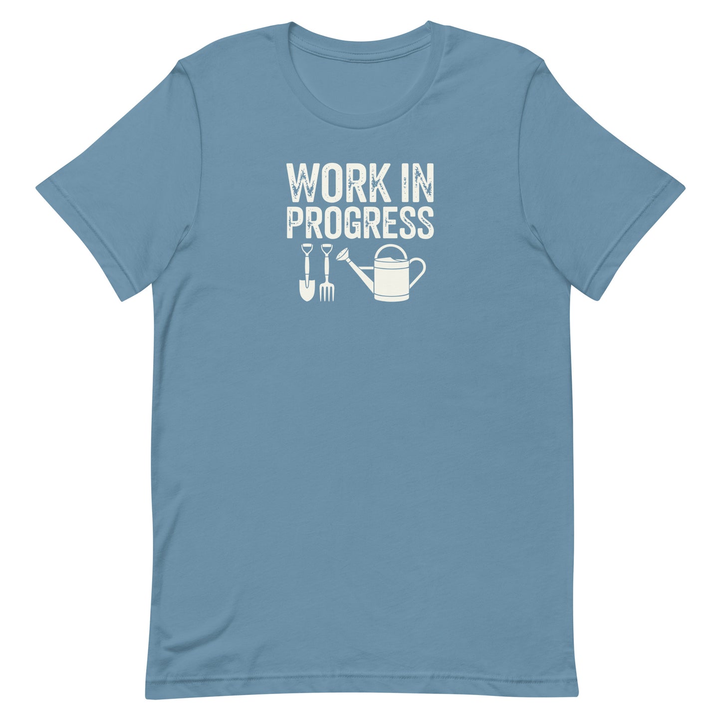 Work In Progress Gardening T-shirt Steel Blue